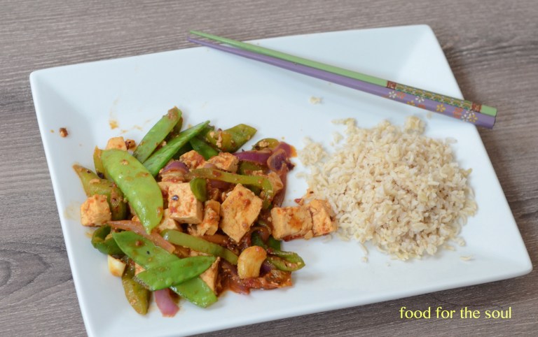 Tofu and Snow Peas Stir Fry