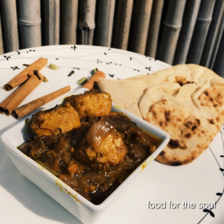 Saffron  Paneer with Onion Gravy