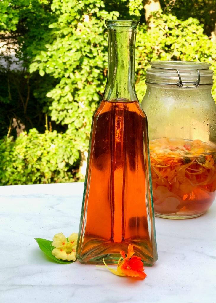 Nasturtium Vinegar - strained and ready to  use