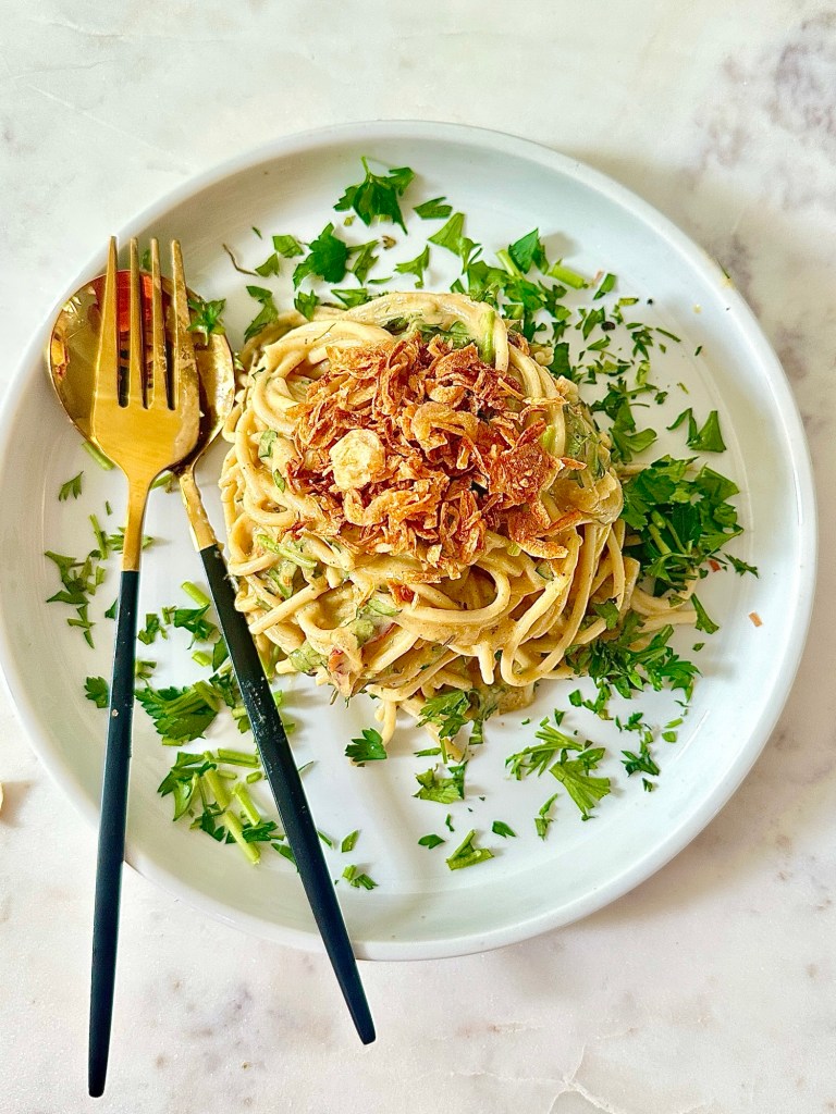 Caramelized Onion and Garlic Pasta