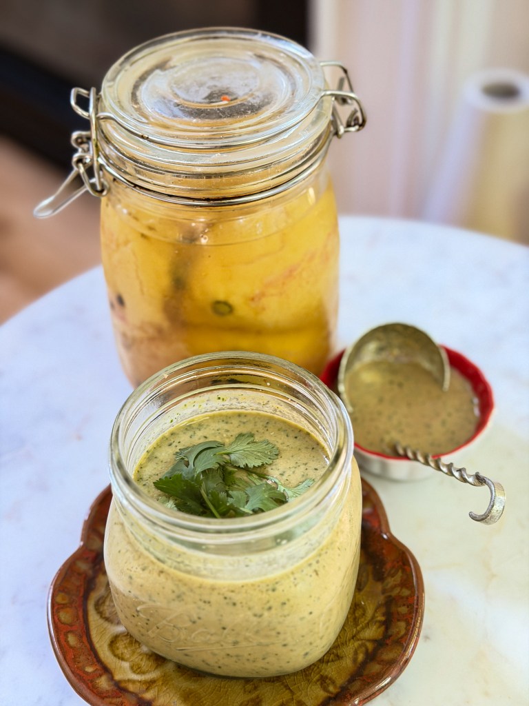 What makes this dressing special is the preserved lemon. If you’ve never used preserved (or pickled) lemons before, they bring a deep, mellow citrus flavor that’s both bright and slightly savory. It’s not sharp like fresh lemon juice—it’s softer, more complex, and completely addictive.