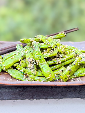 Miso Sesame Green Bean Salad