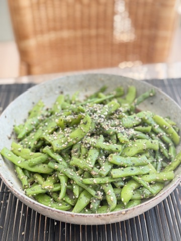 Miso Sesame Green Bean Salad
